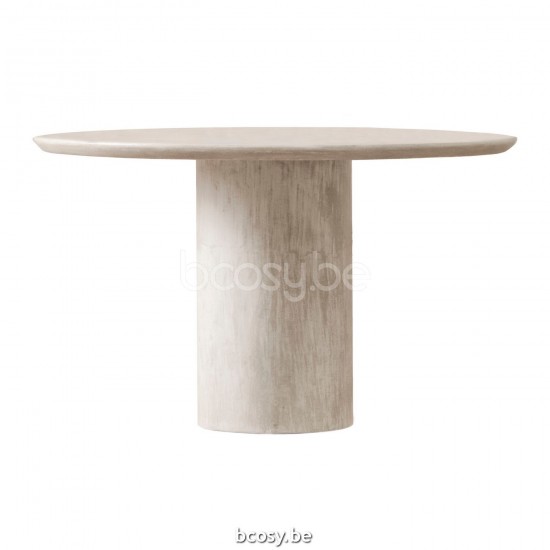 Vincent Sheppard Ari Ronde Eettafel Rond Lunar White Mineraal frame Lunar White Mineraal Tafelblad.