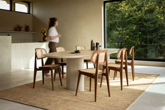 Vincent Sheppard Ari eettafels keukentafels woonkamer Lunar White Mineraal frame 240x120.