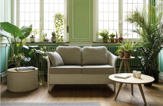 Vincent Sheppard Victor Canapé de salon Lloyd Loom Blanc pur.