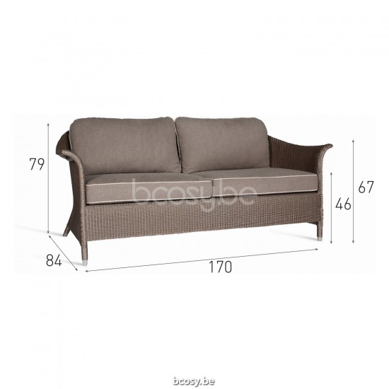 Vincent Sheppard Vincent Sheppard Victor Lounge Sofa Oyster Lloyd Loom.