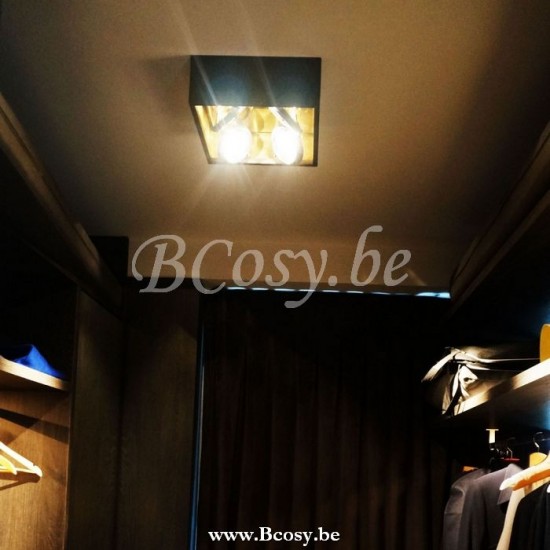 Authentage QCE0L4U33 Q-BRI Plafondlamp licht G53 Bronze Authentage Plafondlamp licht verlichting.