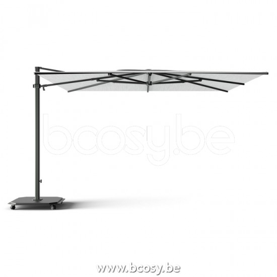 Jardinico JCP401 370x370 Square Cantilever Parasol Pole Black Canopy Ice Sunbrella Plus Marine.