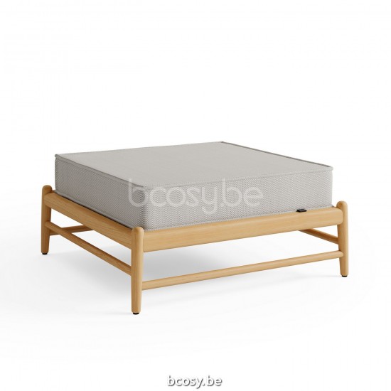 Jardinico NOA Ottoman 83x83 Teak Truffle.