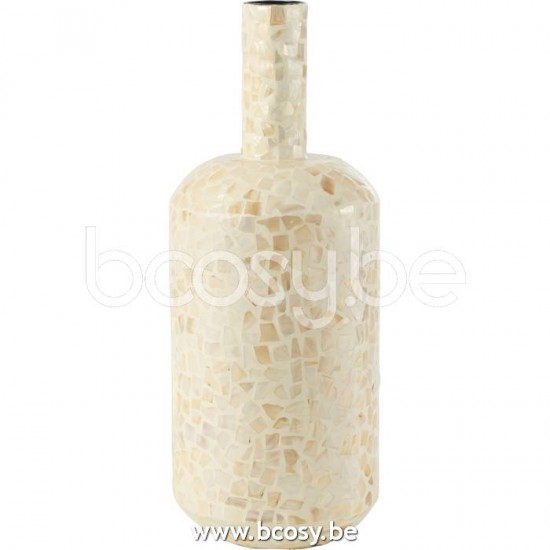 vases Jolipa J Line Jline Vase Nuye Bouteille Mosaique Papier Ivoire