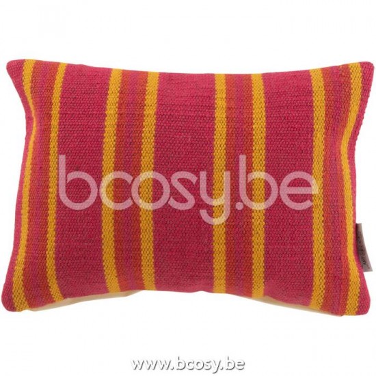 J Line Jline Cushion Rectangle Anna Fine Grooves Jute Pink Yellow cushion