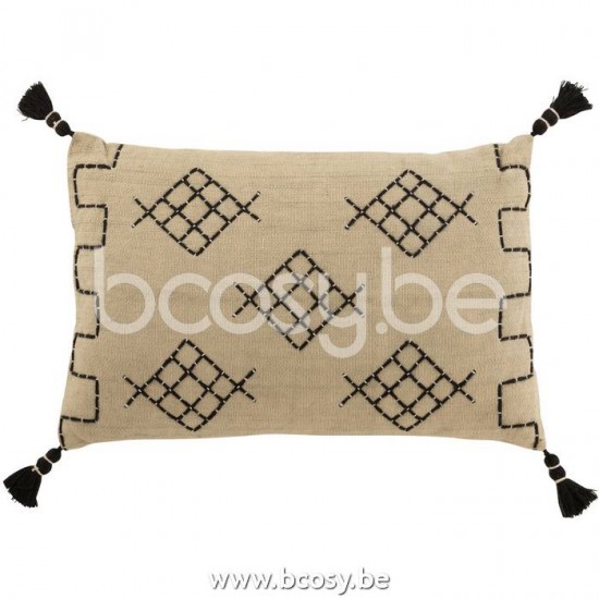 J Line Jline Cushion Graphic Forms Rectangle Cotton Grey cushion