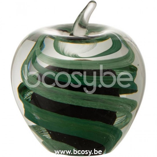 presse papiers Jolipa J Line Jline Presse Papier Pomme En Verre Small