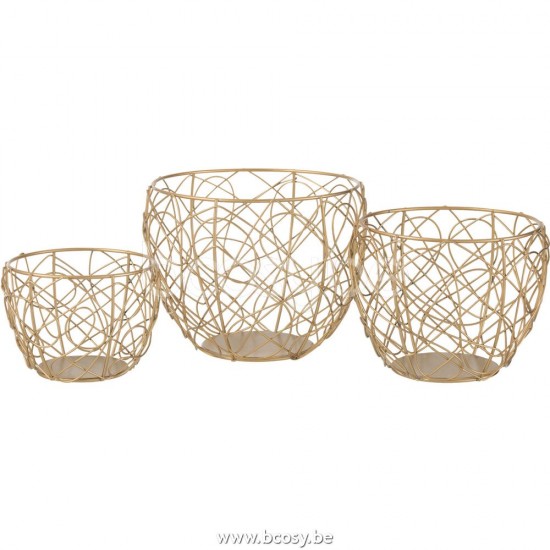 J Line Jline Jolipa 25103 Set 3 Manden Metaal Goud