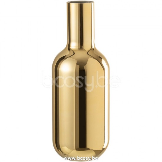 J Line Jline Jolipa 28908 Fles Decoratief Glas Goud Large