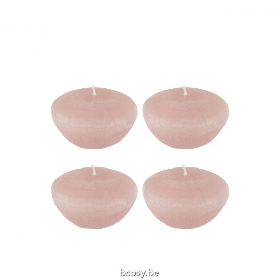 Jline Doos 4 Drijfkaars Roze Large 8U.
