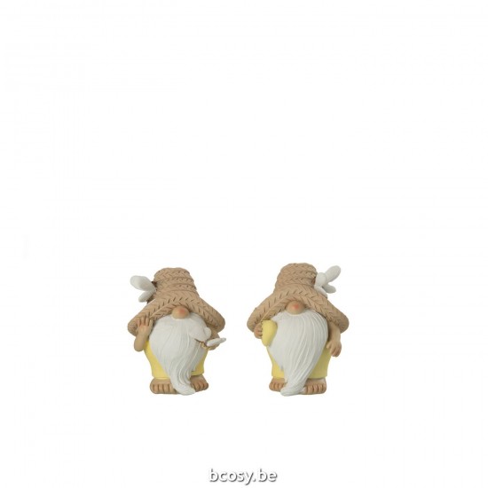 J Line lutins statuettes Jolipa Lutin Cœur Papillon Poly Mix Small Assortiment De 2.