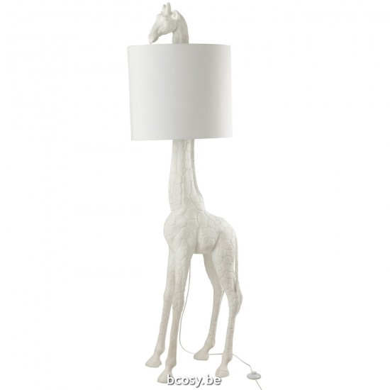 Jline Lampe Giraffe Poly Weiß Stehleuchten.