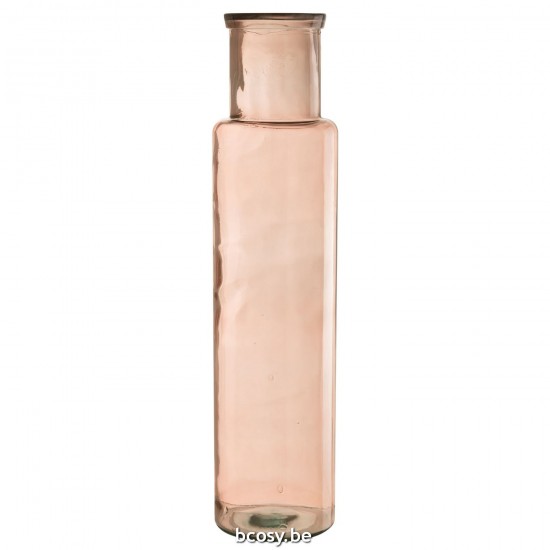 Jline Vase Zylinder Glas Hell Rosa Large Große Vasen hohe Vasen.