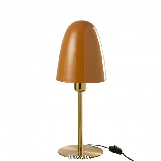 Jline Tischlampe Metall Ocker Gold Lampenfusse Mit Schirmen Tischlampen Tischleuchten Innenleuchten.