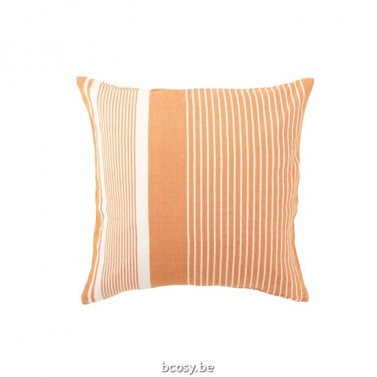 Jline Kussen Mik Katoen Beige Oranje.