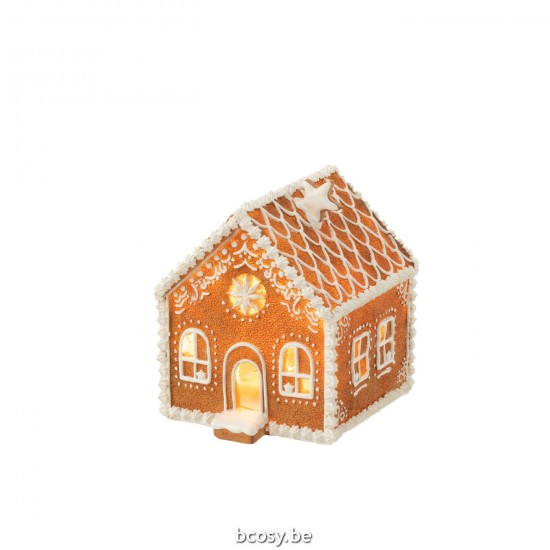 Jline Haus Lebkuchen Viereckig Stern Led Poly Braun Medium Weihnachtsstaelle Weihnachtsstall Weihnachtskrippen.