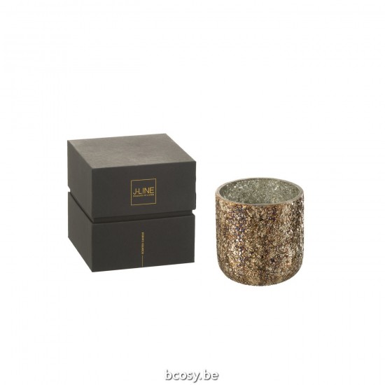 J Line Candela Profumata Luxuria Bronzo Medium 60O Vela Perfumada Luxuria Bronce M 60H.