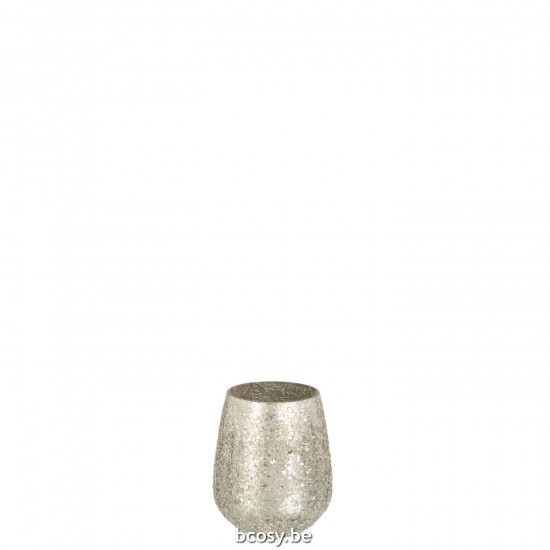 Jline Windlicht Glanz Glas Gold Medium t lichthalter teelichtleuchter teelichte.