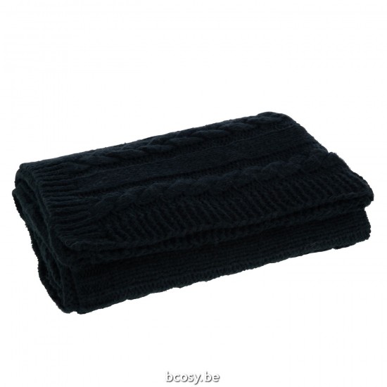 Jline Plaid Twist Polyester Schwarz reisedecken.