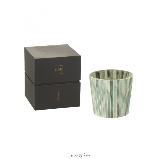 J Line Scented Candle Noa Seaside Bliss Light Blue Small 45Hours scented candles.