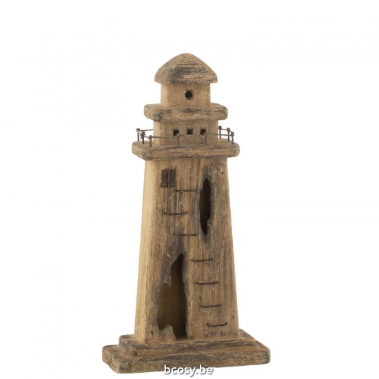 Jline Leuchtturm Paulownia Holz Dunkel Naturell Large feuerturm feuertuerme leuchtturm leuchttuerme.