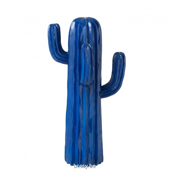 Jline Cactus Polyresine Blauw Large.