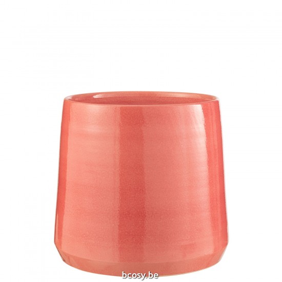 Jline Bloempot Rond Keramiek Roze Xlarge.