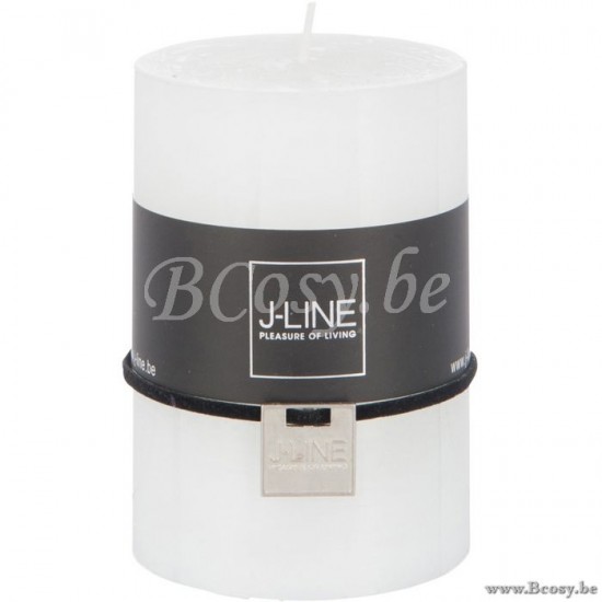 bougies cylindre Jolipa Jline Bougie Cylindre Blanc M 48H