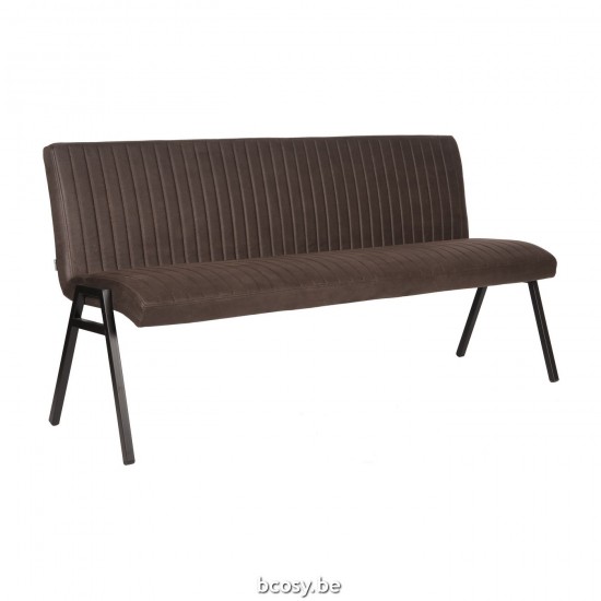 LABEL 51 Banquette de salle à manger Matz Anthracite Microvezel.