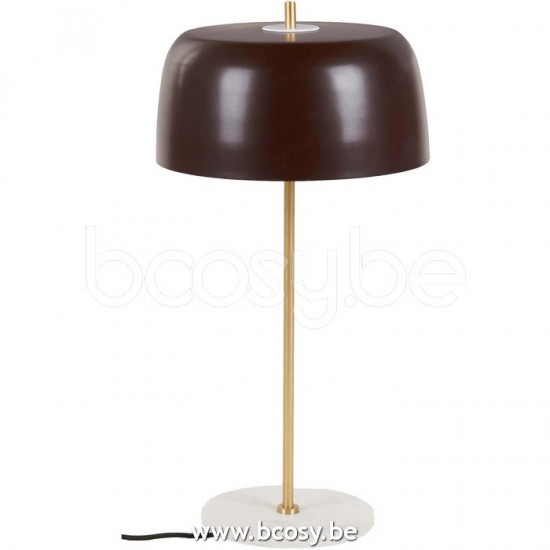 Lifestyle94 Home collection MARBLE TABLE LAMP DEEP RED