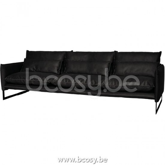 Lifestyle94 Home collection MILAN SOFA 4 SEAT MERSEY ANTHRACITE 1 B280/H88/D100