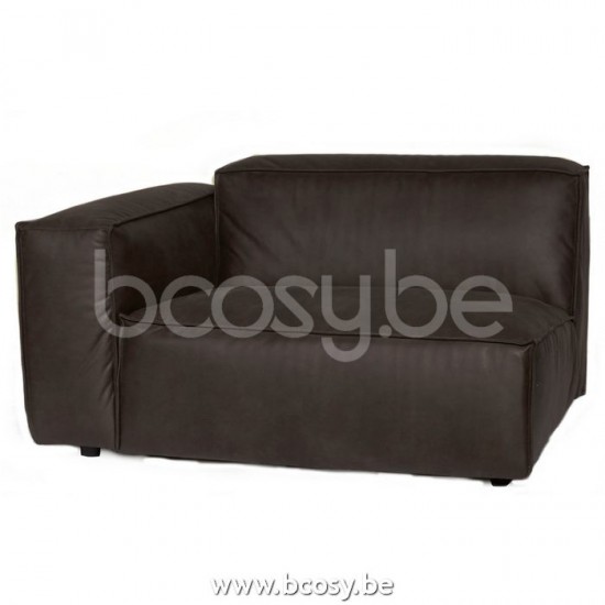 Lifestyle94 Home collection VERONA 1,5 SEAT ARM L MERSEY GREY 2 B128/H75/D104