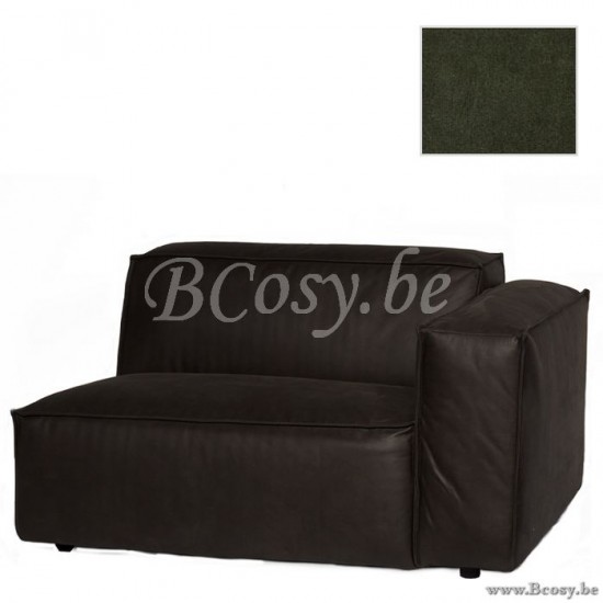 Lifestyle94 Home collection VERONA 1,5 SEAT ARM R SEVEN HUNTER GREEN 156 B128/H75/D104