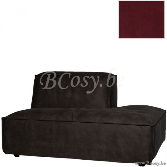 Lifestyle94 Home collection VERONA OTTOMAN R SEVEN WINE RED 39 B104/H75/D138
