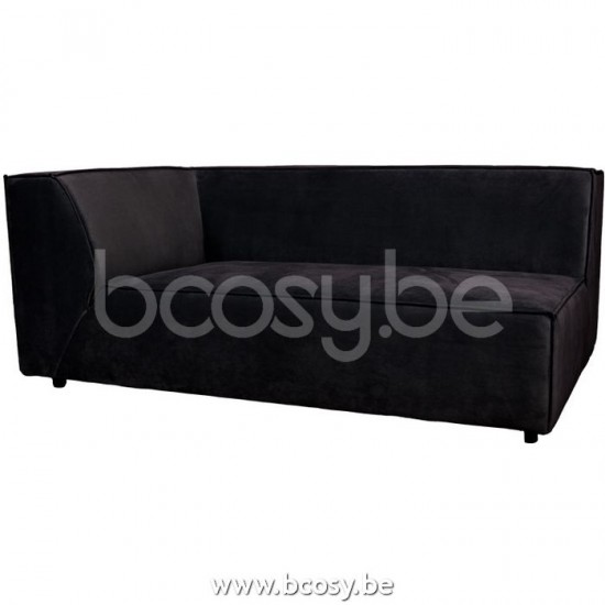 Lifestyle94 Home collection BELLARIA 2,5 SEAT ARM L SEVEN ONYX 169 B173/H73/D95