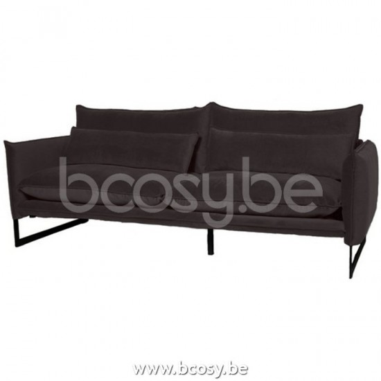Lifestyle94 Home collection MILAN SOFA 3 SEAT SEVEN ESPRESSO 123 B220/H88/D100