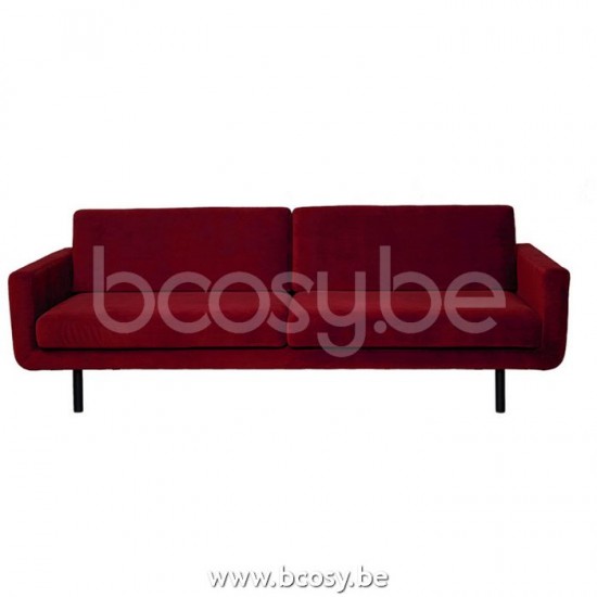 Lifestyle94 Home collection GENUA SOFA 3 SEAT SEVEN SCARLET 141 B230/H80/D90