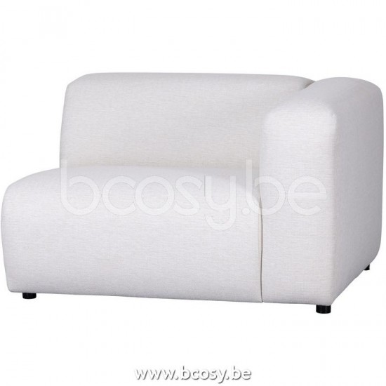 Lifestyle94 Home collection SIRMIONE 1,5 SEAT ARM R BRENTA ECRU 2 B117/H71/D100
