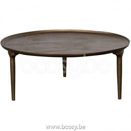 Lifestyle SALONTAFEL ALLARD ANTIQUE GOLD Ø90X35 Lifestyle94 KOFFIETAFEL ALLARD ANTIK GOUD Ø90X35