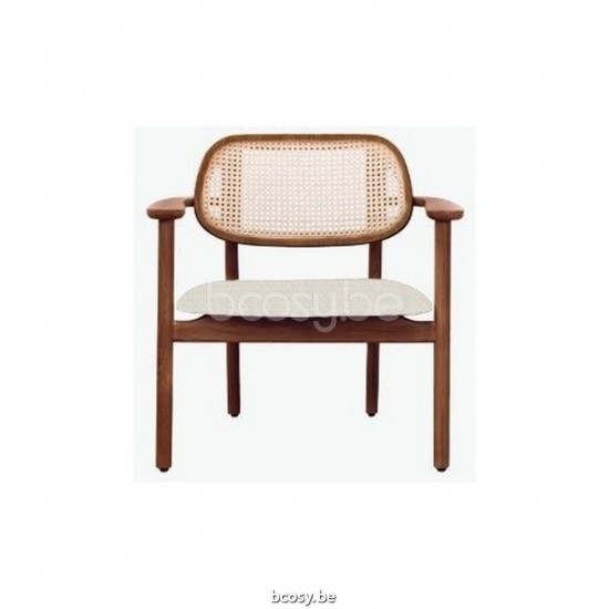 Vincent Sheppard Titus Fauteuil de repos Cadre en Hêtre Tabac Bouclé Chêne Blanc Lime.