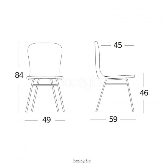 Vincent Sheppard Vincent Sheppard Yann Dining Chair Black Powder Coated Steel A frame Nacré Lloyd Loom.