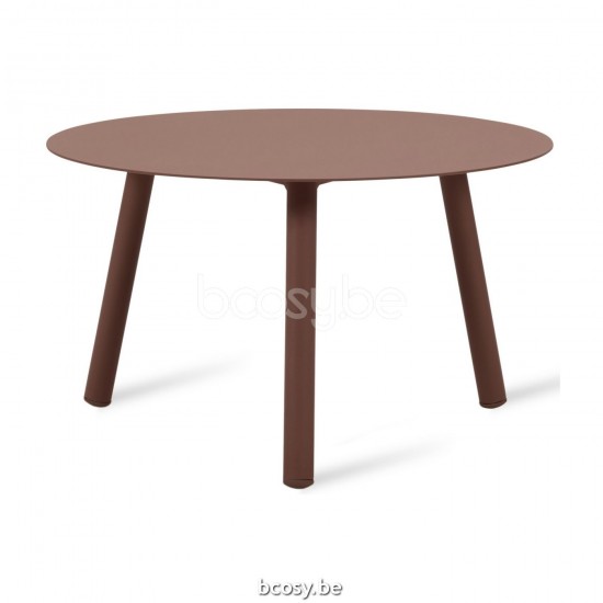 Vincent Sheppard Vincent Sheppard Lilo Round garden Coffee Table Dia 60 Rust Aluminium frame Rust Aluminium top.