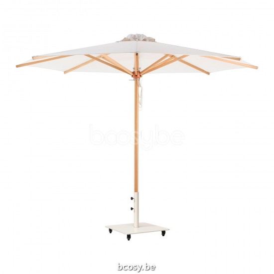 Vincent Sheppard Vincent Sheppard Florence Parasol 350x350 Eucalyptus Wood frame Sunbrella Solids cat B on demand.