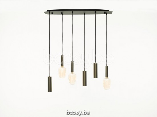 Marckdael 1013-S6-FEL-NE-BRONZO-DECO-3GR C-VDV 1013-S6-FEL-NE-BRONZO-DECO-3GR Verlichting van Dijck van Dyck Markdaal