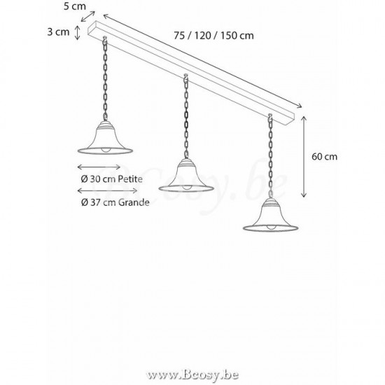 Authentage ELE003202 Authentage ELÉGANCE pendant light Suspended Overhead Light Lamp E27 Bronze Authentage Suspensions pendant lights Suspended Overhead Lights .
