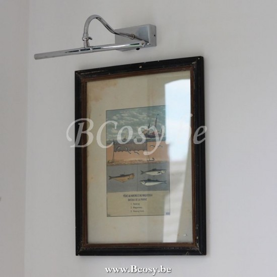 Authentage MAT222R40 Authentage MATISSE Éclairage de tableau Chrome Authentage Luminaires Éclairages De Peinture tableau.