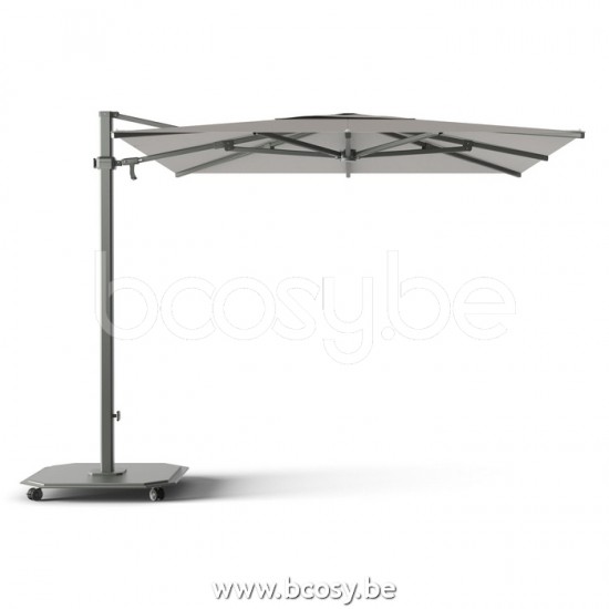 Jardinico JCP302 260x260 Quadratischer Freiarmschirm Anthrazit Mast Stoff Umber Sunbrella Plus Marine.