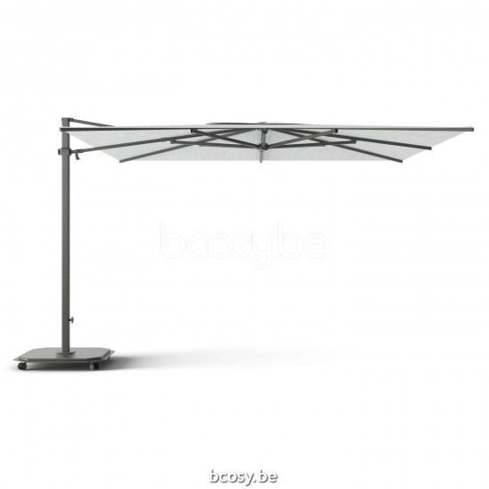 Jardinico CARACTERE JCP401 370x370 Square Sidepost Cantilever Free Pole Mast Floating Parasol 3,7x3,7 Pole Mast Post Charcoal Powder Coated Aluminium| Canopy-fabrics Ice Sunbrella Plus Marine.