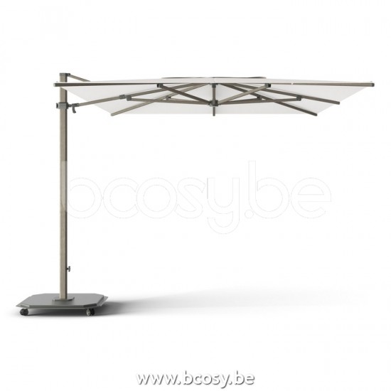 Jardinico JCP402 300x425 Rechteckiger Freiarmschirm Strukturiertes Cappuchino Aluminium Mast Stoff Pearl Sunbrella Plus Marine.