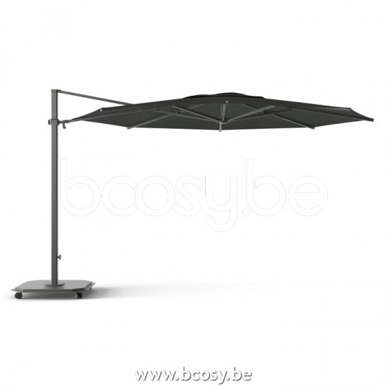 Jardinico JCP403 Ø400 Runder Freiarmschirm Anthrazit Mast Stoff Pitch Sunbrella Plus Marine.